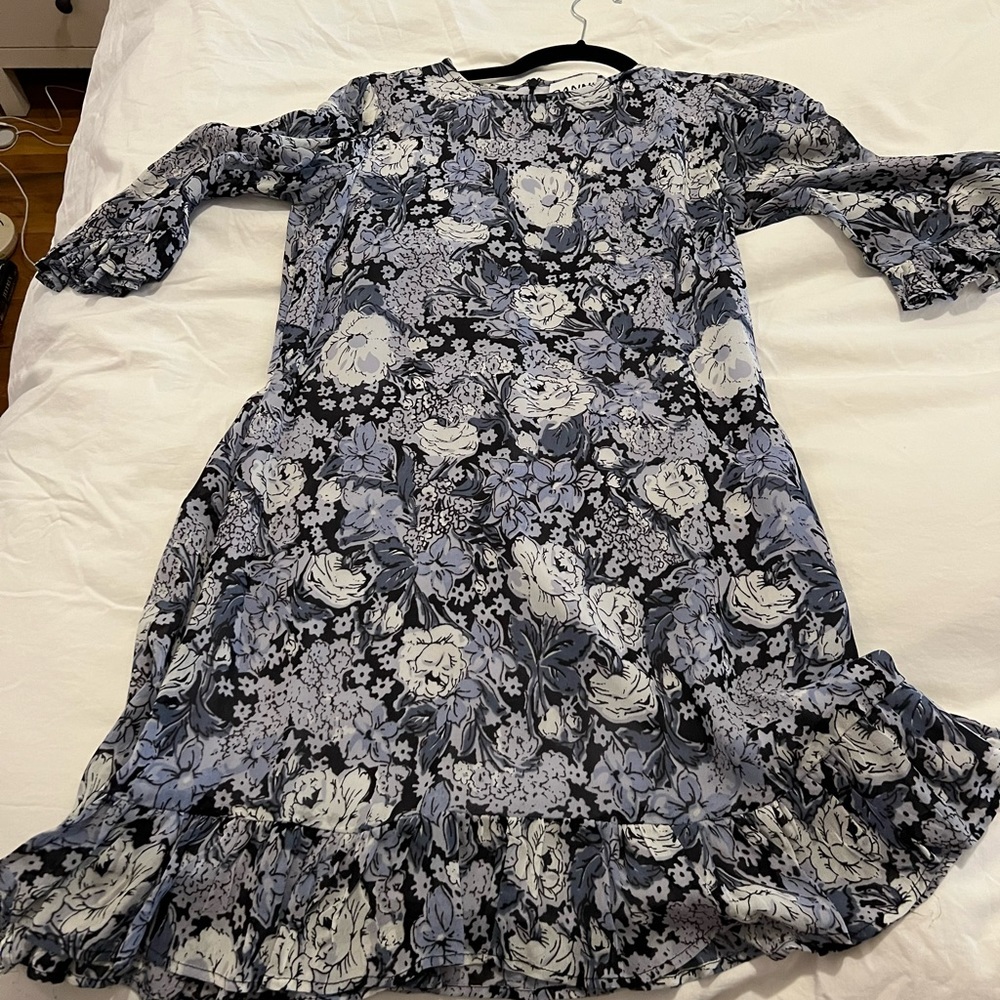 GANNI Elm Georgette dress